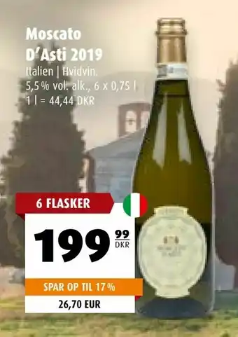 Scandinavian Park Moscato D'Asti 2019 tilbud