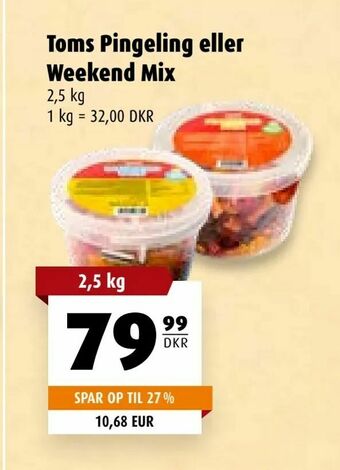 Scandinavian Park Toms Pingeling eller Weekend Mix tilbud