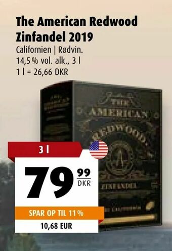 Scandinavian Park The American Redwood Zinfandel 2019 tilbud