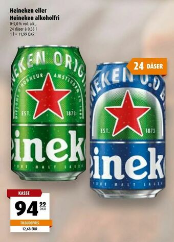 Scandinavian Park Heineken eller Heineken alkoholfri tilbud