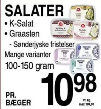 ABC Lavpris SALATER K-Salat Graasten tilbud