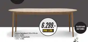 My Home Futura spisebord 110 x 210 cm tilbud
