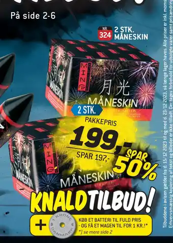Thansen 2 stk. måneskin tilbud