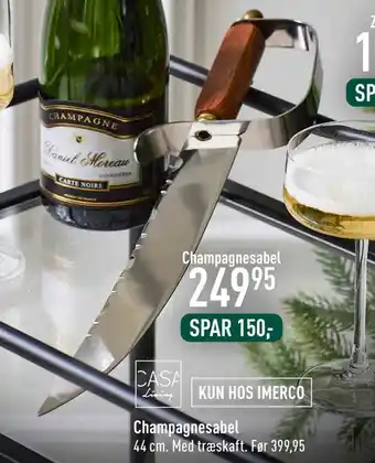 Imerco Champagnesabel tilbud