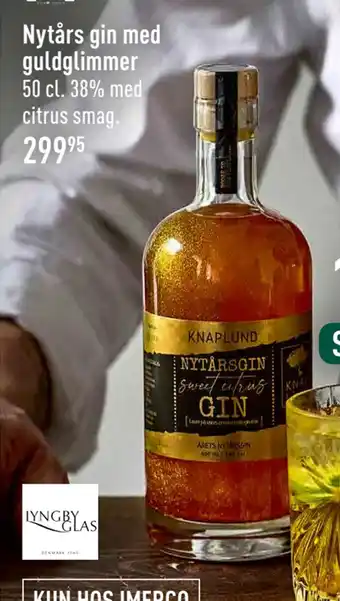 Imerco Nytårs gin med guldglimmer tilbud