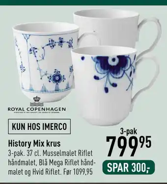 Imerco History mix krus tilbud