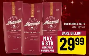 Løvbjerg RØD MERRILD KAFFE tilbud
