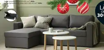 JYSK Marslev sovesofa med chaiselong tilbud