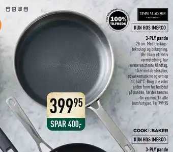 Imerco 3-ply pande tilbud