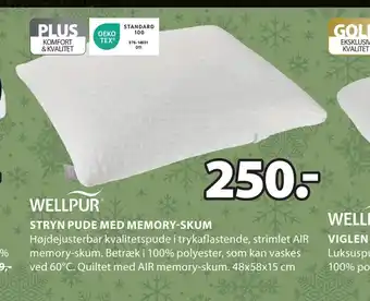 JYSK Stryn pude med memory-skum tilbud
