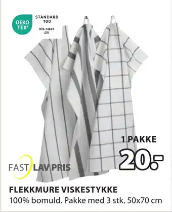 JYSK Flekkmure viskestykke tilbud