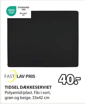 JYSK Tidsel dækkeserviet tilbud