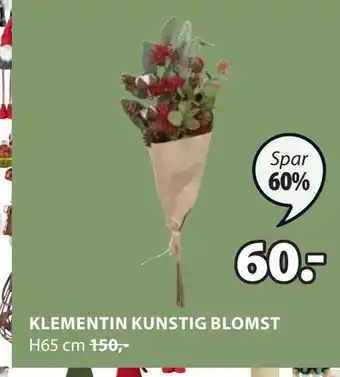Klementin kunstig blomst