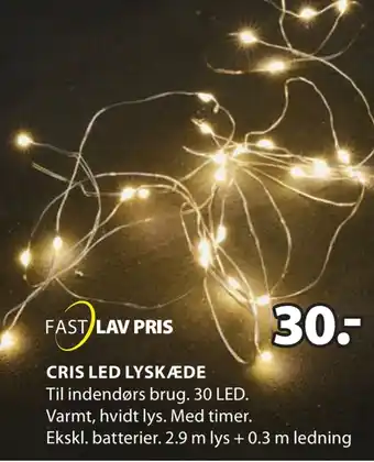 JYSK Cris led lyskæde tilbud