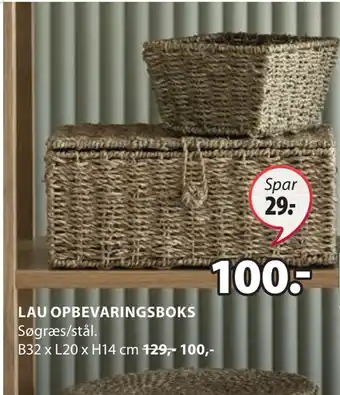 JYSK Lau opbevaringsboks tilbud
