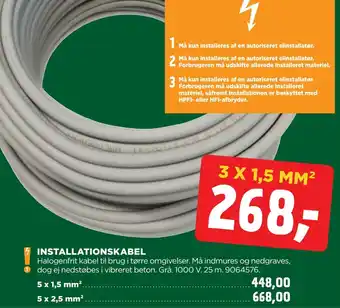 jem & fix Installationskabel tilbud