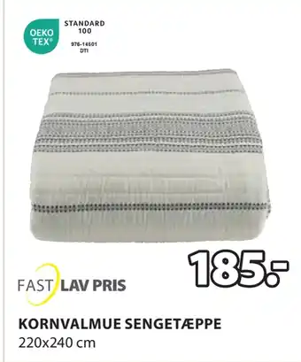 JYSK Kornvalmue sengetæppe tilbud
