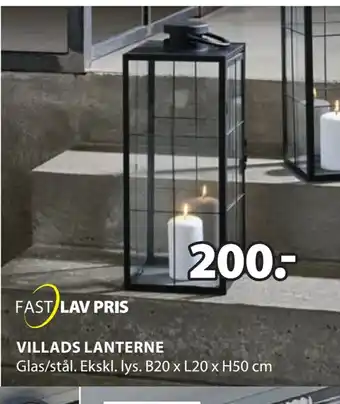 JYSK Villads lanterne tilbud