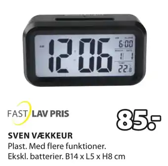 JYSK Sven vækkeur tilbud