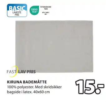 JYSK Kiruna bademåtte tilbud