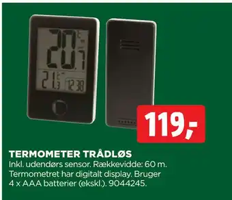 jem & fix Termometer trådløs tilbud
