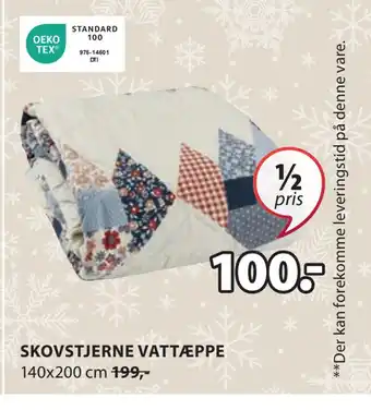 JYSK Skovstjerne vattæppe tilbud