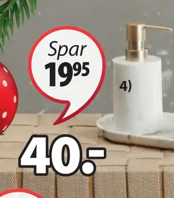 JYSK Berghem sæbedispenser tilbud