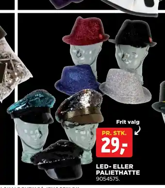Led- eller paliethatte
