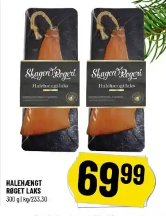 Løvbjerg HALEHÆNGT RØGET LAKS 300 g | kg/233,30 tilbud