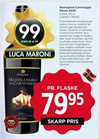 Romagnoli Caravaggio Rosso 2020