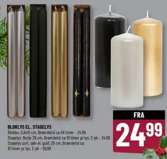 Løvbjerg BLOKLYS EL. STAGELYS tilbud