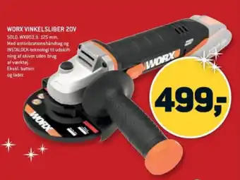 WORX VINKELSLIBER 20V