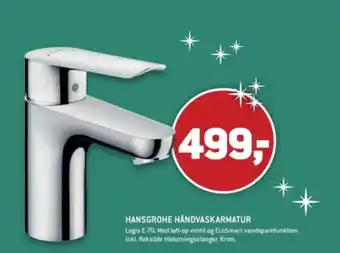 XL-BYG HANSGROHE HÅNDVASKARMATUR tilbud