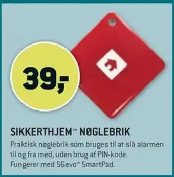 XL-BYG SIKKERTHJEM™ NØGLEBRIK tilbud