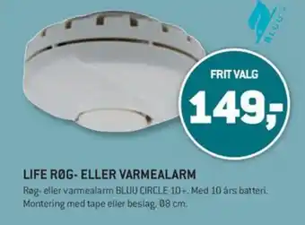 XL-BYG LIFE ROG- ELLER VARMEALARM tilbud