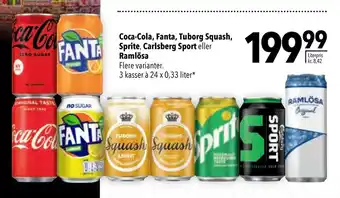 Citti Coca-cola, fanta, tuborg squash, sprite , carlsberg sport eller ramlösa tilbud