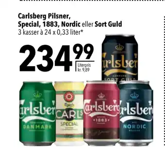 Citti Carlsberg pilsner, special, 1883, nordic eller sort guld tilbud