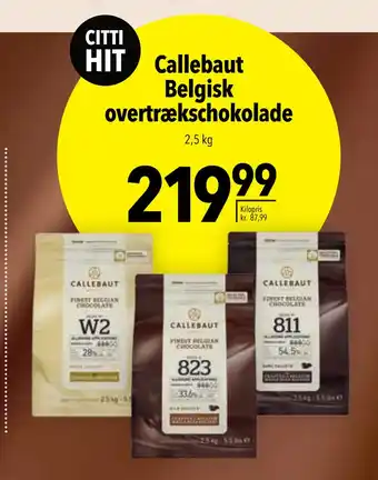 Citti Callebaut belgisk overtrækschokolade tilbud