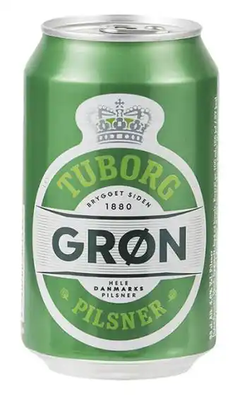 REMA 1000 Grøn tuborg 4,6%, 33 cl tilbud