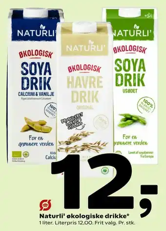 Coop 365 Naturli' økologiske drikke tilbud