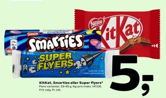 Coop 365 KitKat, Smarties eller Super flyers tilbud