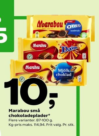 Coop 365 Marabou små chokoladeplader tilbud