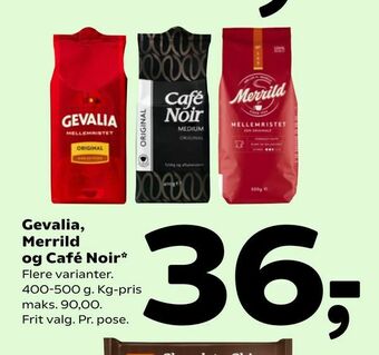 Coop 365 Gevalia, Merrild og Café Noir tilbud