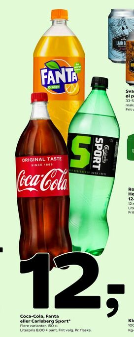 Coca-Cola, Fanta eller Carlsberg Sport