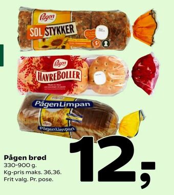 Coop 365 Pågen brød tilbud