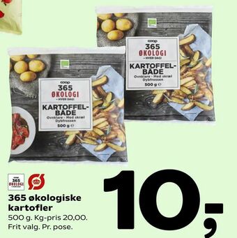 Coop 365 365 økologiske kartofler tilbud