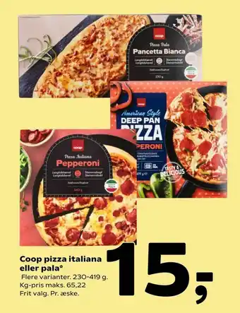 Coop 365 Coop pizza italiana eller pala tilbud