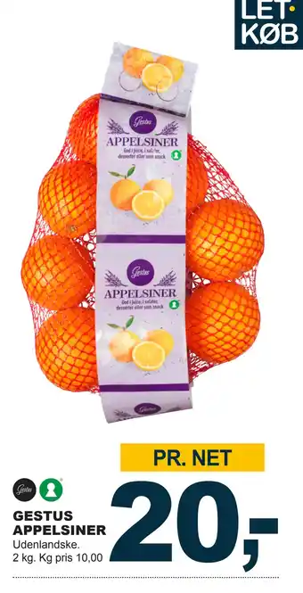 Let-Køb Gestus appelsiner tilbud