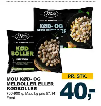 Mou kød- og melboller eller kødboller