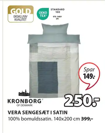 JYSK Vera sengesæt i satin tilbud